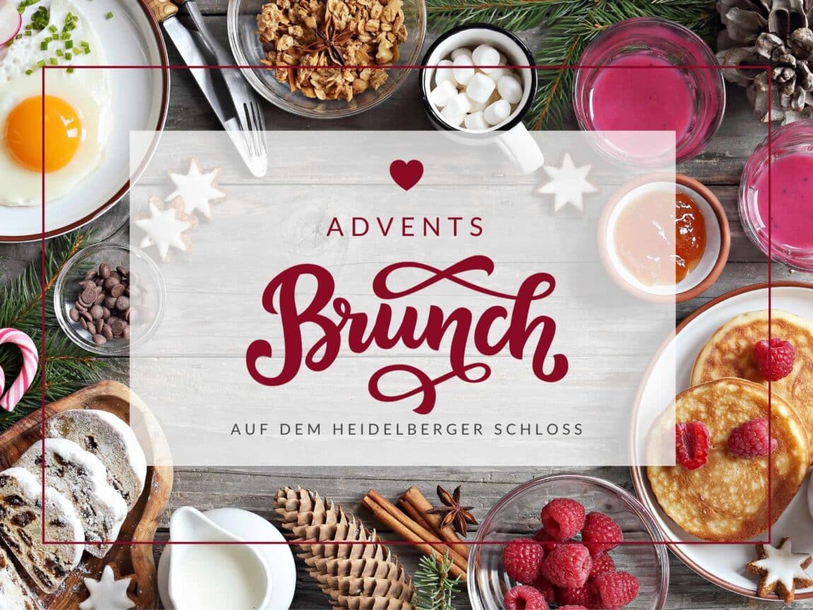 Grafik zum Adventsburnch auf dem Heidelberger Schloss