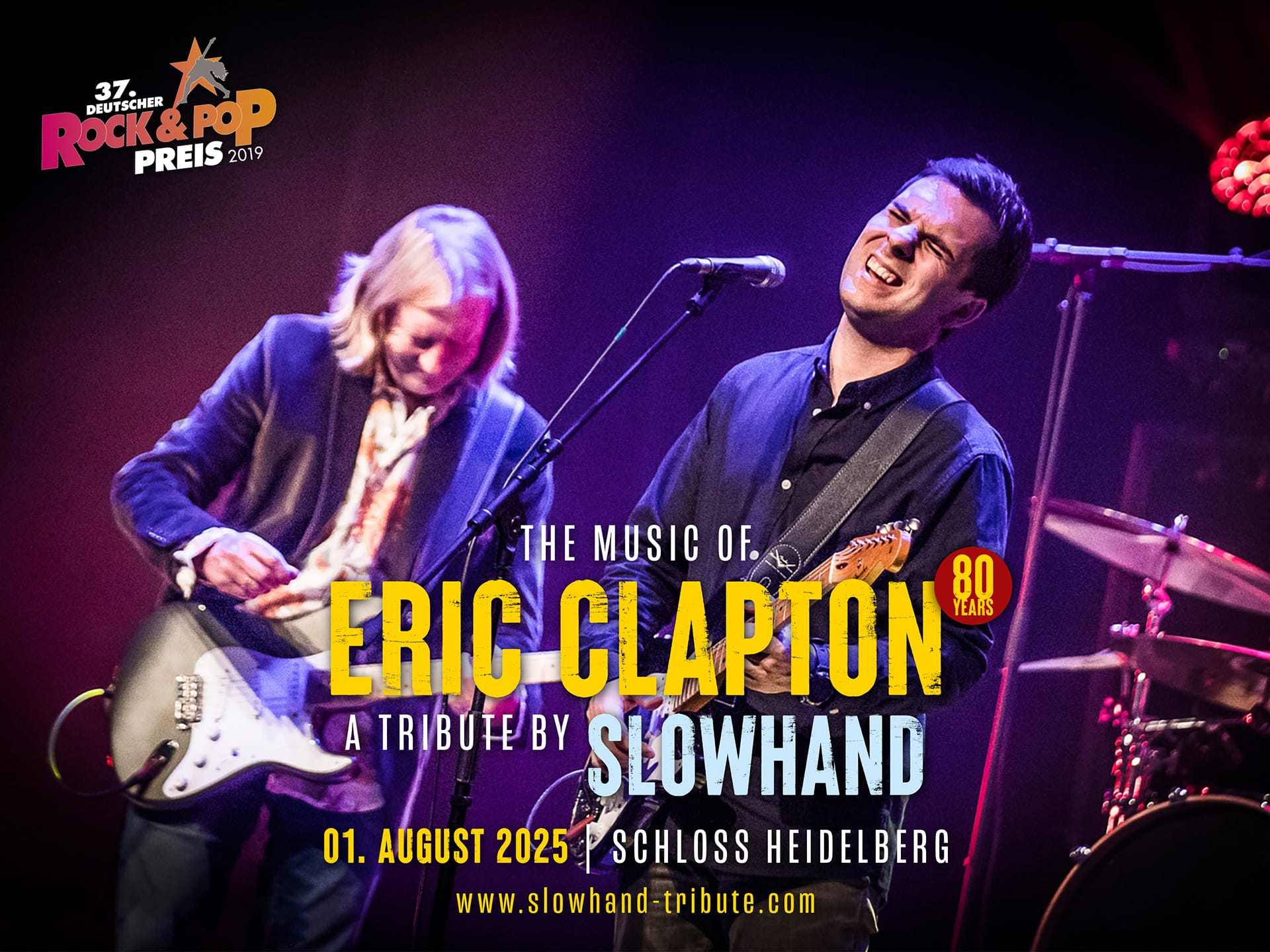 Eric Clapton Tribute Konzert Heidelberg 2025 – Band Slowhand live auf der Bühne