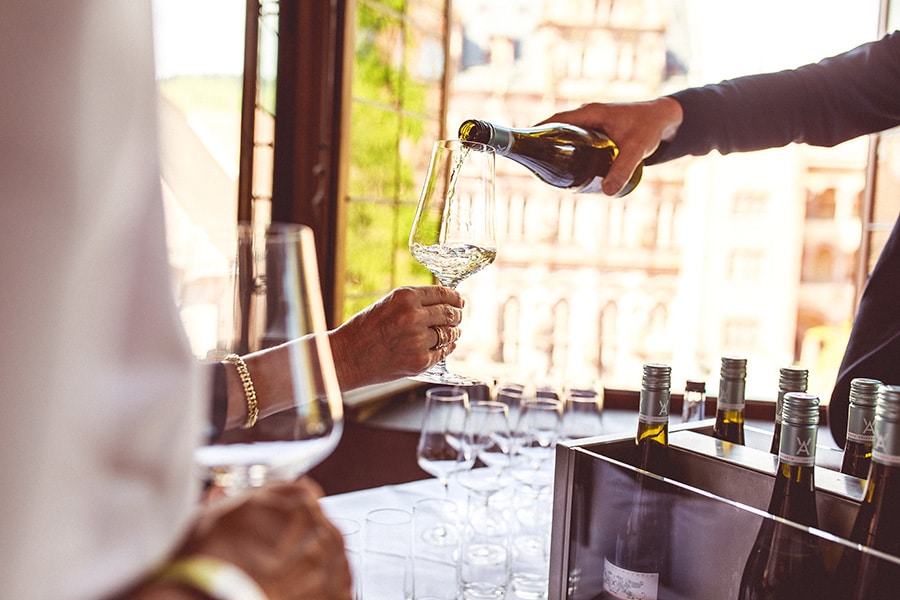 Weinprobe mit Bapas auf dem Heidelberger Schloss Gruppenreise Reisegruppenangebot Heidelberg